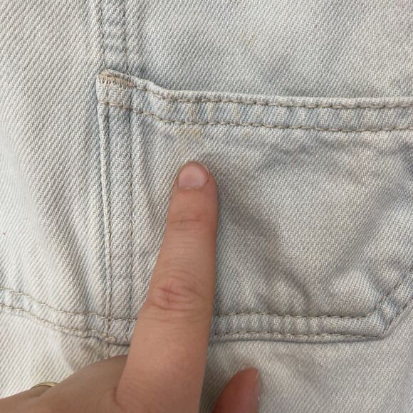 We The Free People Ziggy Denim Bib Overalls Size Small Light Wash Blue Women - Picture 12 of 12